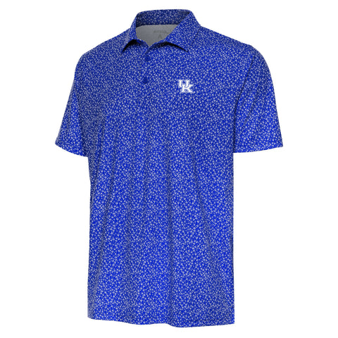 University of Kentucky Terrace Polo in Dark Royal/White by Antigua