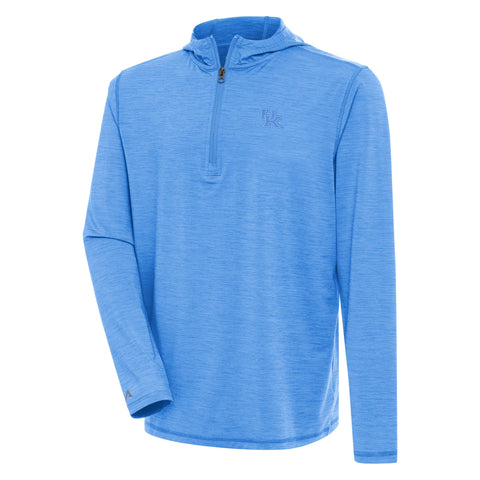 University of Kentucky Tidy Quarter-Zip Pullover in Columbia Blue Heather by Antigua