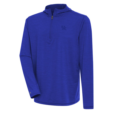 University of Kentucky Tidy Quarter-Zip Pullover in Dark Royal Heather by Antigua