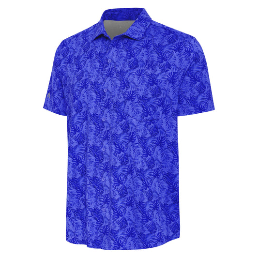 University of Kentucky Tampa Short Sleeve Sport Shirt in Dark Royal by Antigua