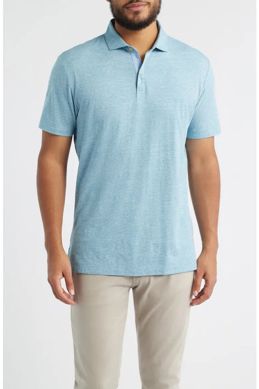 Starnes Heathered Blend Polo in Tropical by Johnnie-O