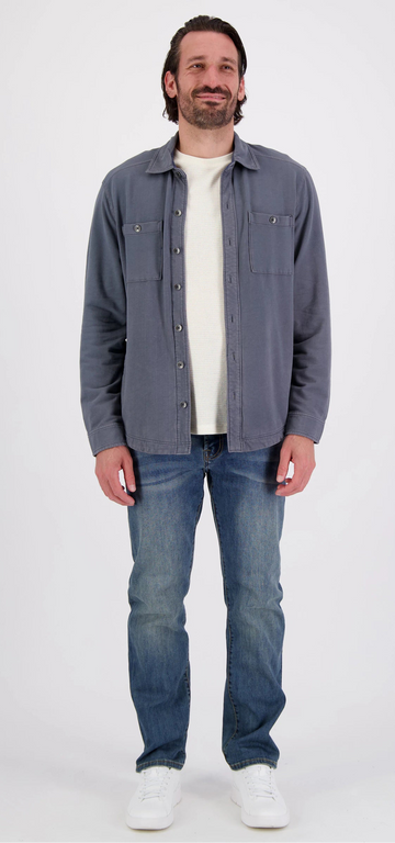 Ben & Terry Coastal Shirt Jacket in Turbul by Tommy Bahama