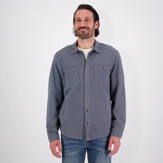 Ben & Terry Coastal Shirt Jacket in Turbul by Tommy Bahama