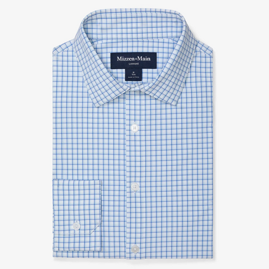 Leeward Dress Shirt in Provence Logan Plaid by Mizzen+Main