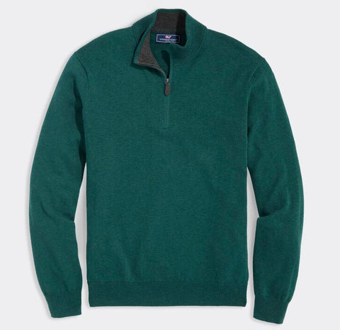 Boathouse Quarter-Zip in Charleston Green by Vineyard Vines