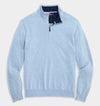 Tipped Boathouse Quarter-Zip in Jake Blue Heather by Vineyard Vines