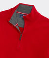 Tipped Boathouse Quarter-Zip in Red Velvet by Vineyard Vines