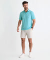 Performance Bradley Stripe Sankaty Polo in Mint/Ocean Breeze by Vineyard Vines
