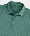 Performance Bradley Stripe Sankaty Polo in Olive/Backninegrn by Vineyard Vines