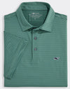 Performance Bradley Stripe Sankaty Polo in Olive/Backninegrn by Vineyard Vines