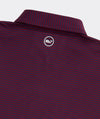 Performance Bradley Stripe Sankaty Polo in Crimson / Blue Depth by Vineyard Vines