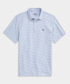 Performance Printed Sankaty Polo in Micro Barracuda by Vineyard Vines
