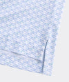 Performance Printed Sankaty Polo in Redfish Micro by Vineyard Vines