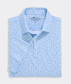 Performance Golf Printed Sankaty Polo in Golfers Jake Blue by Vineyard Vines
