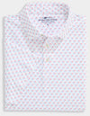 Performance Golf Printed Sankaty Polo in Crossed Whale Dot by Vineyard Vines
