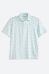 Performance Golf Printed Sankaty Polo in Micro Greens - White by Vineyard Vines