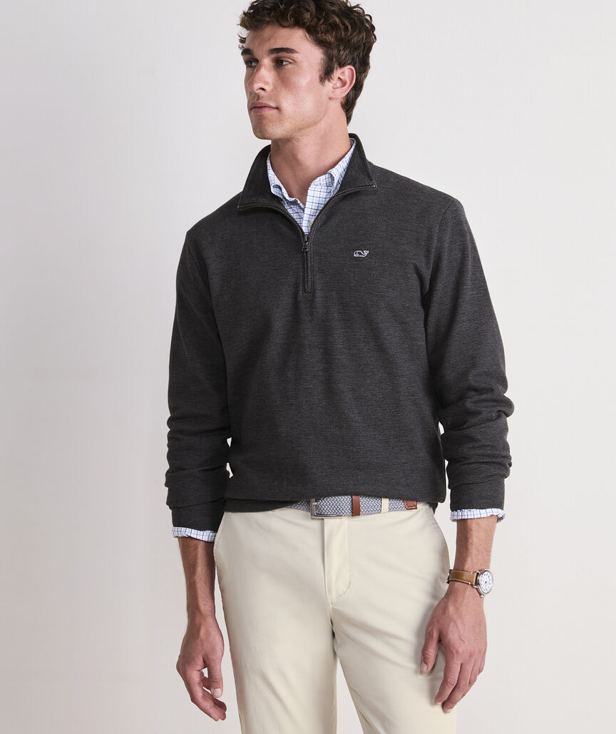 Saltwater Quarter-Zip in Jet Black by Vineyard Vines – Logan's of