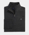 Saltwater Quarter-Zip in Jet Black by Vineyard Vines