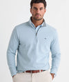 Saltwater Quarter-Zip in Del Mar Blue by Vineyard Vines