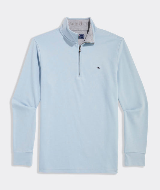 Saltwater Quarter-Zip in Del Mar Blue by Vineyard Vines