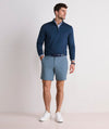 Performance Clubhouse Quarter-Zip in Blue Blazer by Vineyard Vines