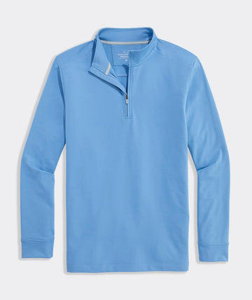 Performance Clubhouse Quarter-Zip in Coastline by Vineyard Vines