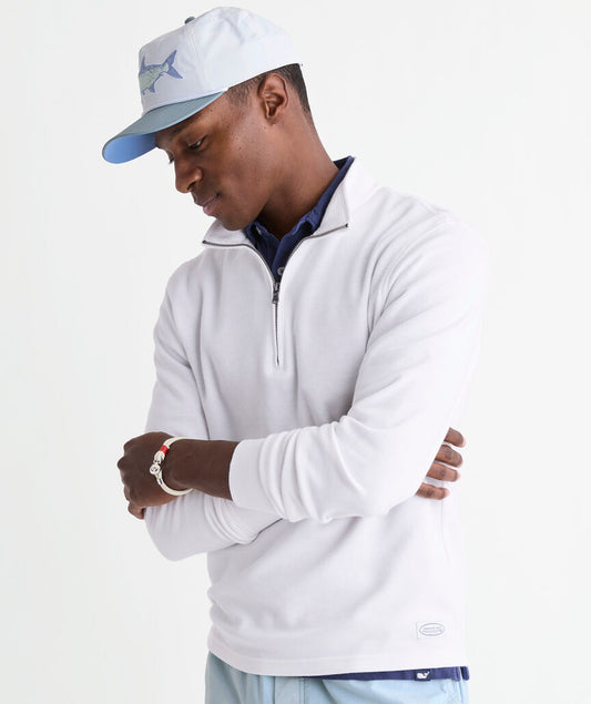 Coastline Quarter-Zip in White Cap by Vineyard Vines