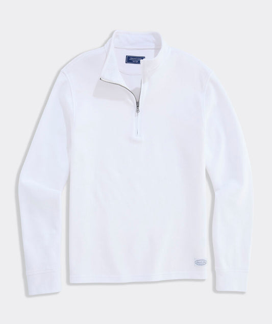 Coastline Quarter-Zip in White Cap by Vineyard Vines