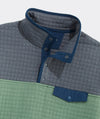 Quilted Navigator Colorblock Quarter-Snap in Olive Dusk by Vineyard Vines