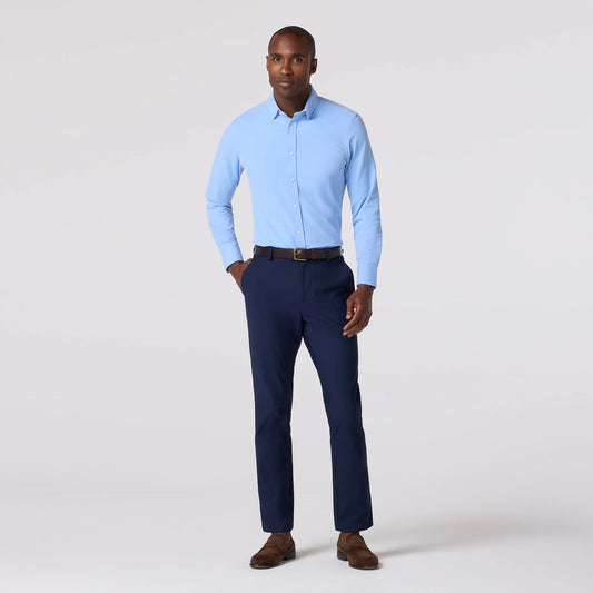 Bateman Dress Shirt in Cornflower Twill by Mizzen+Main