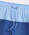 7 Inch Short Liner Colorblock Chappy Swim Trunks in Serenity Blue by Vineyard Vines