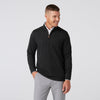 KPI Quarter Zip in Black Heather by Mizzen+Main