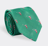 Santa Golfing Woven Kennedy Tie in Garland by Vineyard Vines