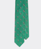 Santa Golfing Woven Kennedy Tie in Garland by Vineyard Vines