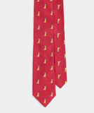 Santa Paws Woven Kennedy Tie in Red Velvet by Vineyard Vines