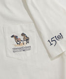 Kentucky Derby Painted Race Short-Sleeve Pocket Tee in Marshmallow by Vineyard Vines