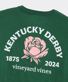 Kentucky Derby Run For The Roses Short-Sleeve Tee in Hunter Green by Vineyard Vines