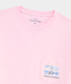 Painted Sportfisher Scenic Short-Sleeve Pocket Tee in Pink Drink by Vineyard Vines