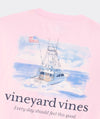 Painted Sportfisher Scenic Short-Sleeve Pocket Tee in Pink Drink by Vineyard Vines