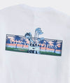 Sunset Golf Logo Box Short-Sleeve Pocket Tee in White Cap by Vineyard Vines