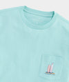Pup & Surf Van Short Sleeve Pocket Tee in Mangrove Mint by Vineyard Vines