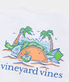 Fish Taco On The Beach Short-Sleeve Pocket Tee in White Cap by Vineyard Vines