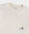Camo Cooler Dog Short-Sleeve Pocket Tee in Stone by Vineyard Vines