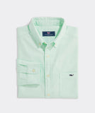 Oxford Solid Shirt in Sld Mint Sprig by Vineyard Vines