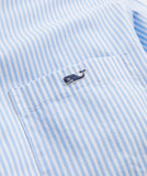 Stretch Poplin Stripe Shirt in Ocean Breeze by Vineyard Vines
