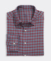 Kendrick Check Tech Twill Shirt in Crimson by Vineyard Vines
