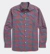 Kendrick Check Tech Twill Shirt in Crimson by Vineyard Vines