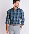 Brant Point Plaid Tech Twill Shirt in Moonshine by Vineyard Vines