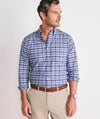 Faraway Plaid Performance Cotton Shirt in Summer Evening by Vineyard Vines