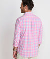 Performance Coconut Key Plaid Featherweight Shirt in Cotton Candy by Vineyard Vines